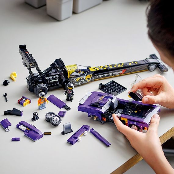 Lego Speed Mopar Dodge//SRT Top Fuel Dragster and 1970 Dodge Challenger T/A