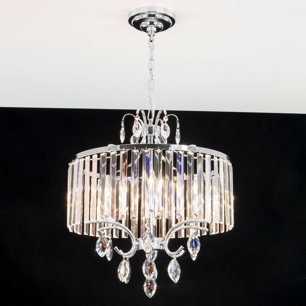 Citilux Инга CL335161 Люстра подвесная хрустальная Хром