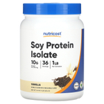 Nutricost, изолят соевого протеина, со вкусом ванили, 454 г (1 фунт)