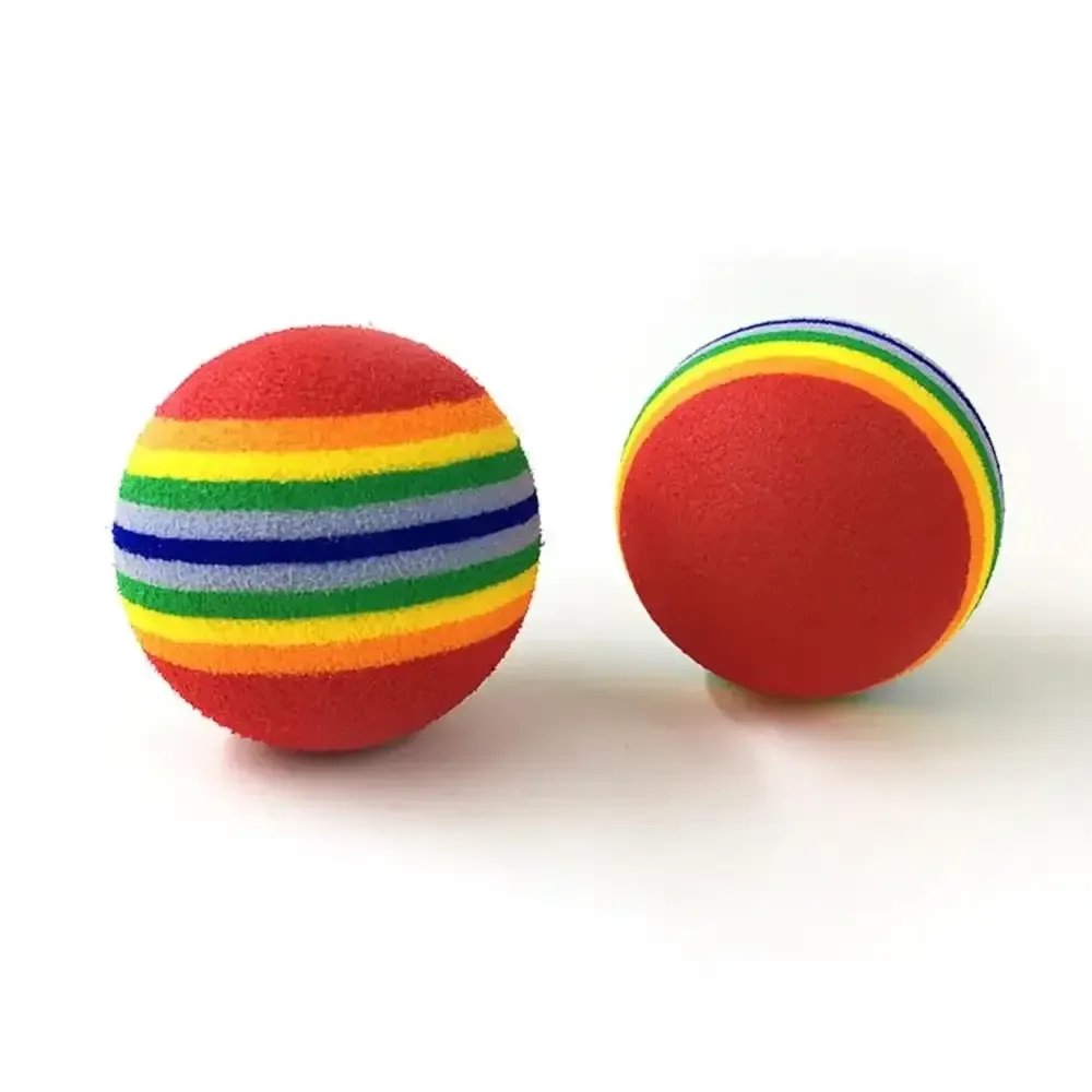 Игрушка для кошек Triol "Мячик полосатый", красный, d35мм