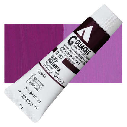 Holbein Acrylic Gouache 20 мл. 117 [А] Deep Magenta