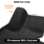 Передние автомобильные коврики ЭВА с бортами для BMW X4 I (F26) 14-18г.