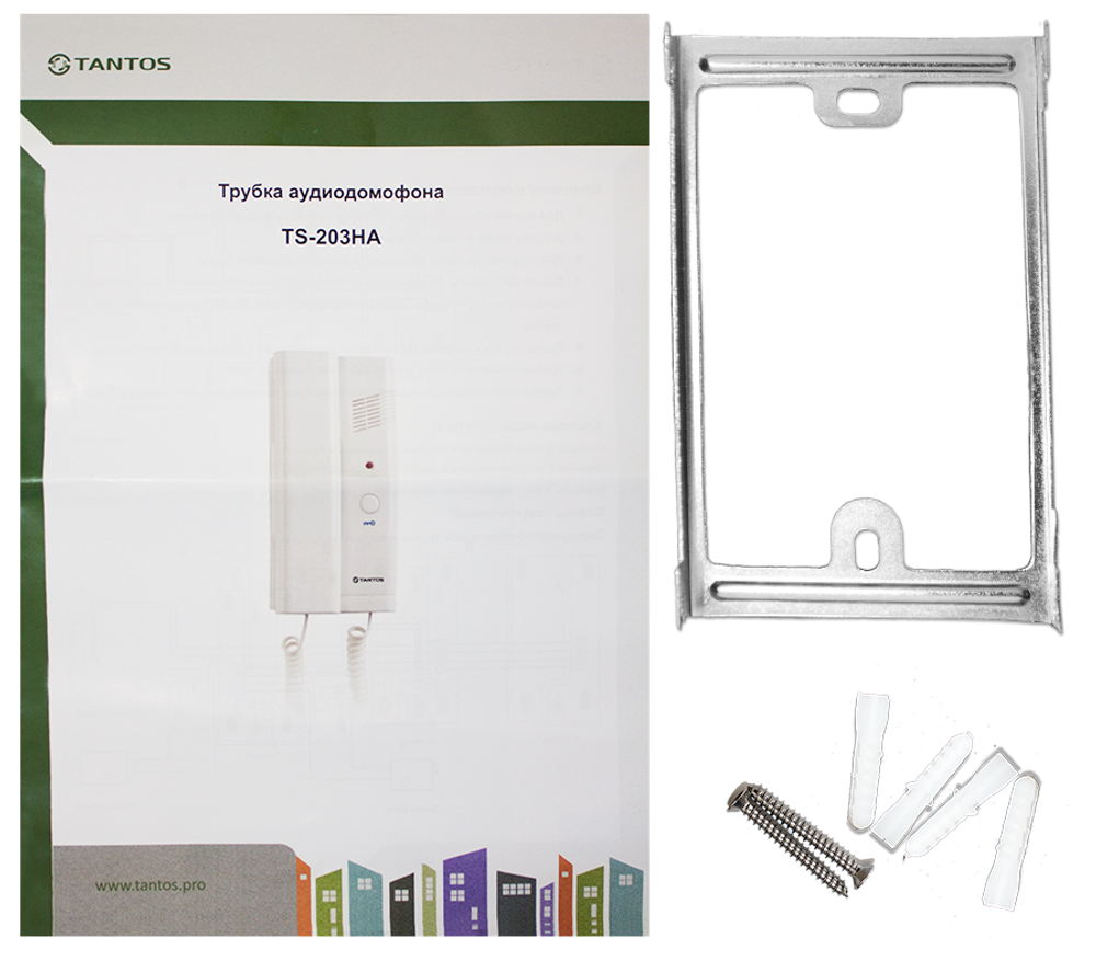 Трубка аудиодомофона Tantos TS-203HA  крепление