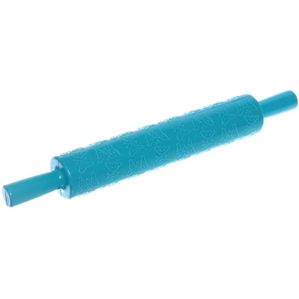 Скалка пластмассовая фигурная «Бабочки» 37*4,5см