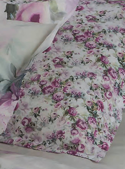 Постельное белье семейное Mirabello Moon Flowers R09 Rosa фото