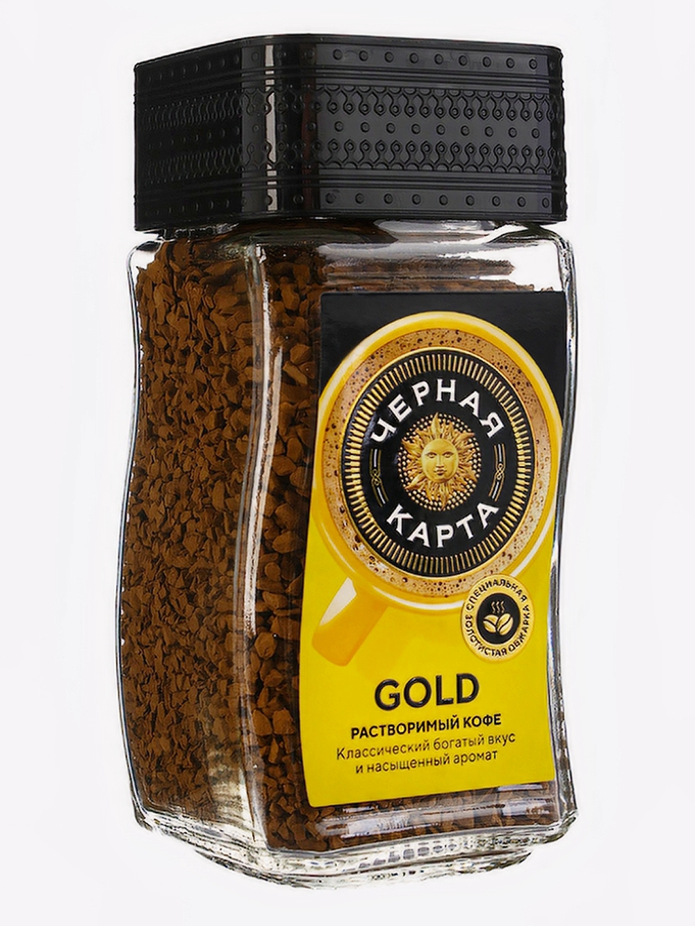 Кофе растворимый ЧЕРНАЯ КАРТА Gold (СБан) 47,5г