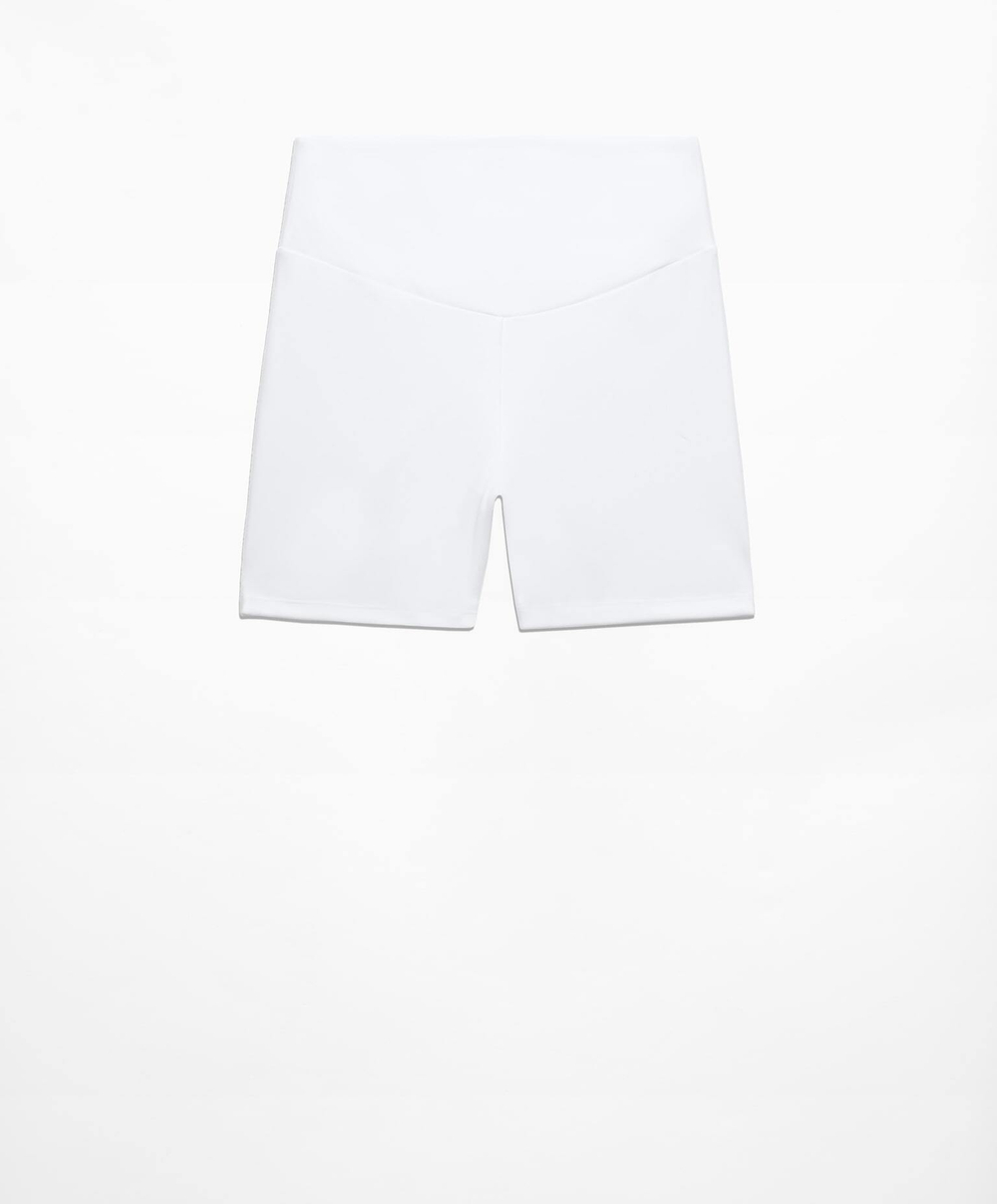 OYSHO Велосипедки Comfortlux с высокой посадкой длиной 10 см, белый