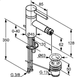 Смеситель для биде Kludi Bozz 385330576 хром