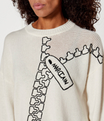 Хлопковый свитер Marc Cain - кремовый(XS 41.19 M54)