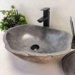 Раковина из речного камня RS-63461 (50*37*15) 0122