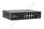 SKAT PoE-8E-1G-1S v.2 коммутатор PoE Plus, мощность 150Вт, порты: 8-Ethernet, 1-Uplink, 1-SFP