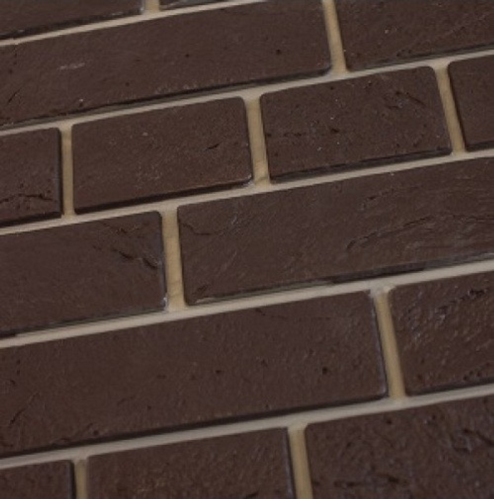 Панель фасадная Доломит Кирпич Славянка коричневый 1850х210 мм