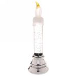 Сувенир с подсветкой «Свеча пламенная» 17*5 см, Серебро