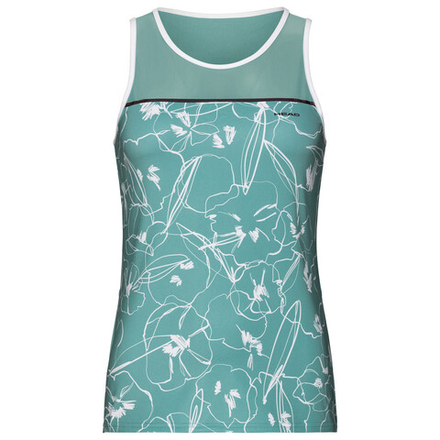 Топ теннисный Head Performance Tank Top W - turquoise/white