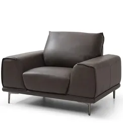 Кресло Nolan из натуральной коричневой кожи