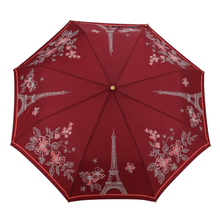 Зонт Три Слона L3822R-02 добавляющий цвета при намокании, 8 спиц х 58 см, 3 сложения, длина сложенного 29 см, 422 гр