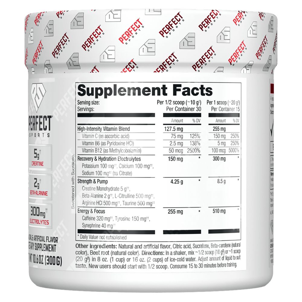PERFECT Sports, iPrep, Advanced Pre-Workout, апельсиновые мармеладки, 300 г (10,6 унции)