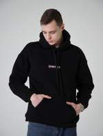 Купить худи мужское черное провинция