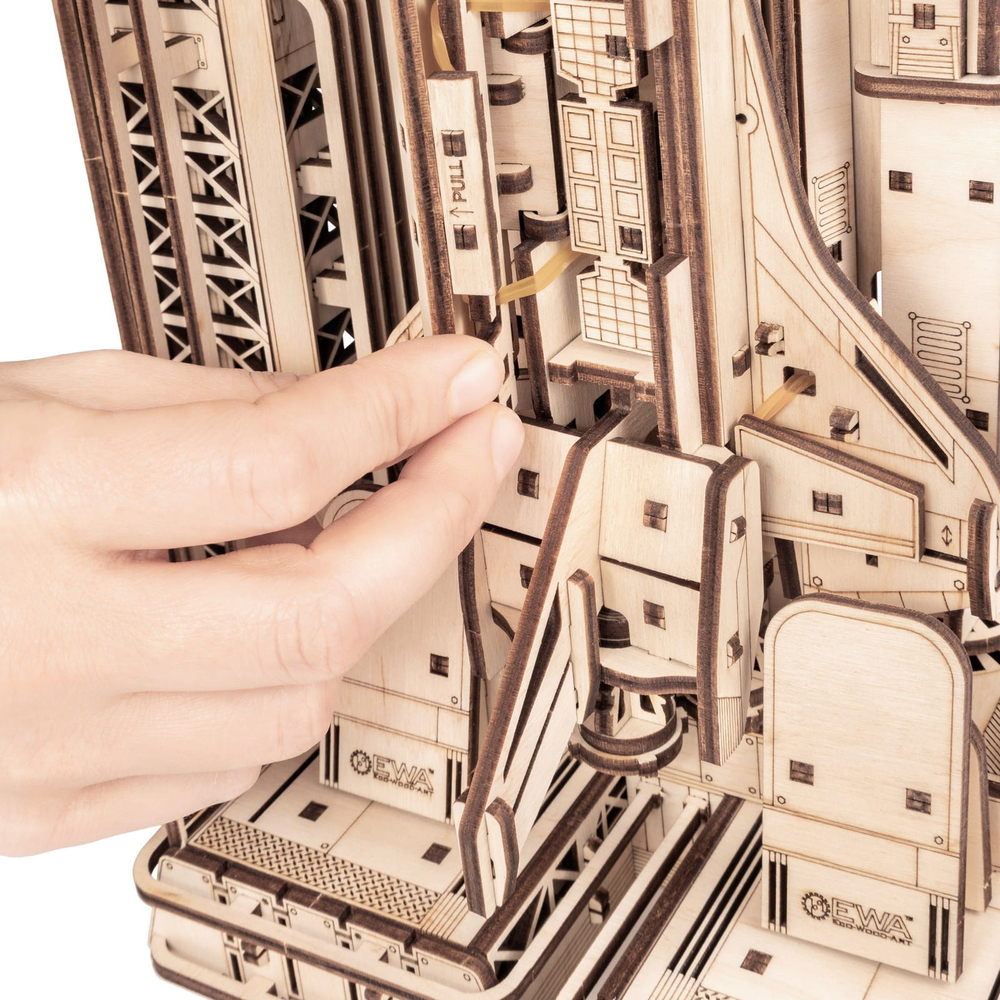 Деревянный конструктор Космический корабль Шаттл (EWA)