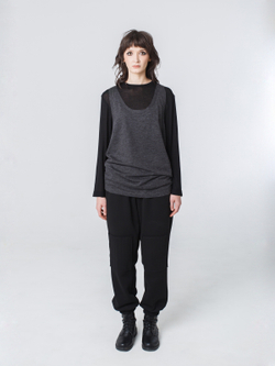 Майка унисекс "Серость". Серый меланж