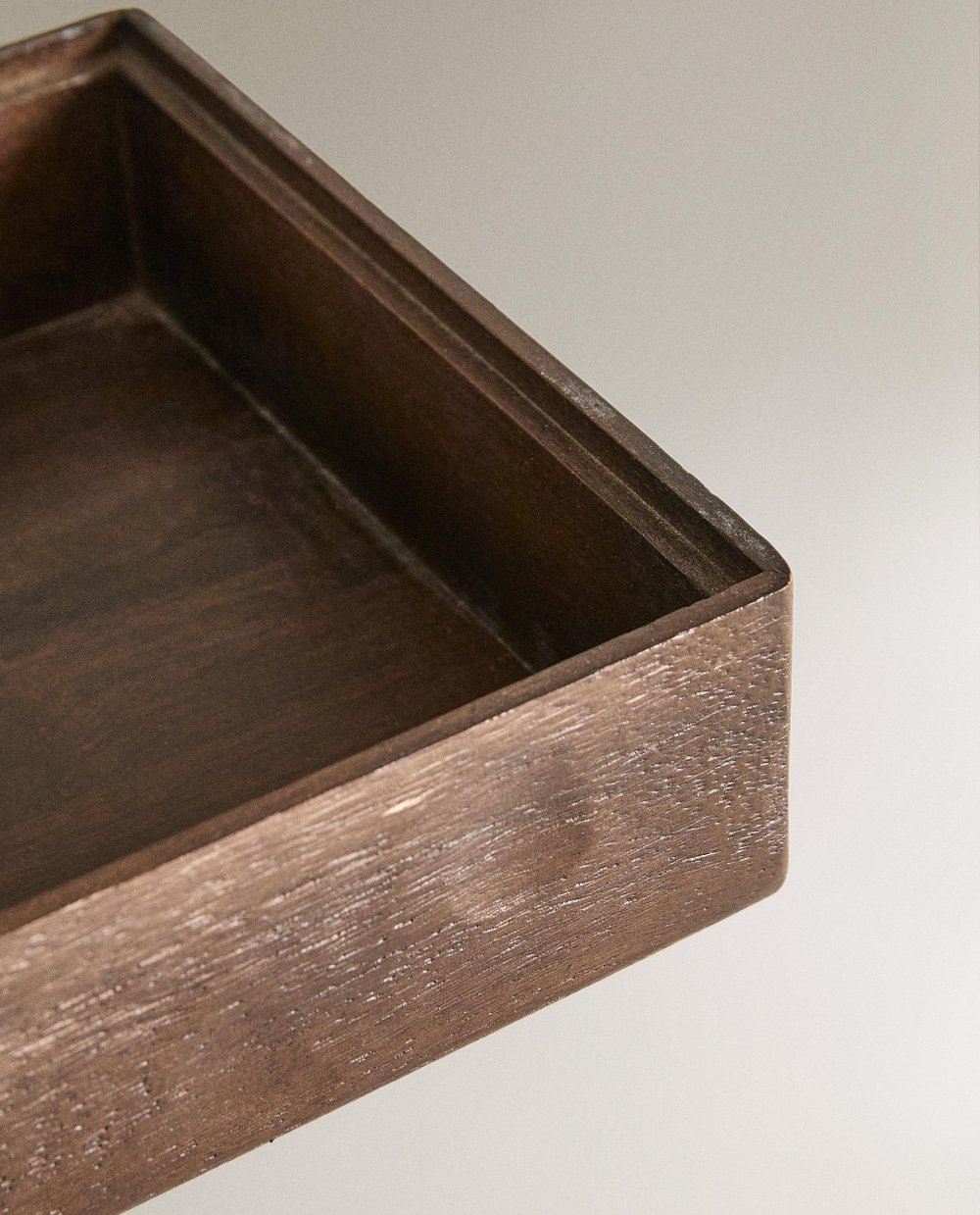 Zara Home Коробка для хранения из дерева, цвет коричневый, 25.5 см