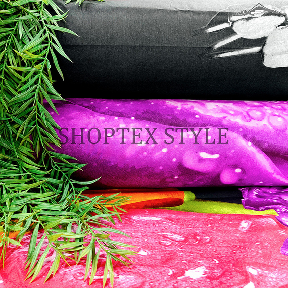 Поплин &quot;Пакистан-принт №24&quot; | ш.220 см | 110 г/м² | хлопок-100%