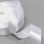Лента Атласная 2см х 28м Сатин (Белый)