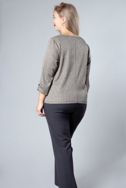 Джемпер женский 3409зпа, гусин.лапка #225ГЛб033409зпа