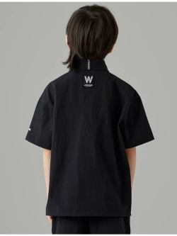 Анорак с короткими рукавами из нейлона