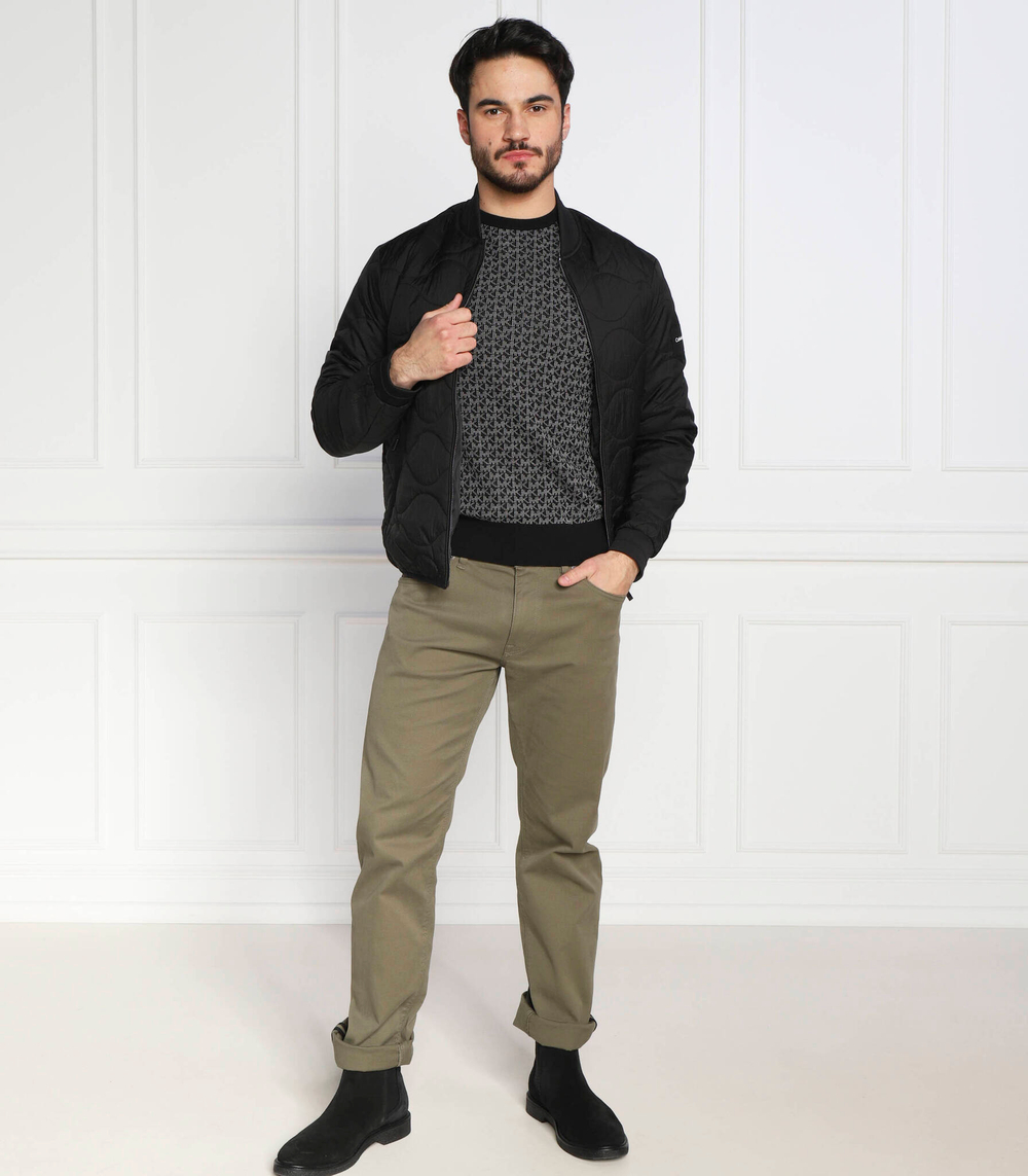 свитер micro signature Michael Kors - серый(CR3606K469)