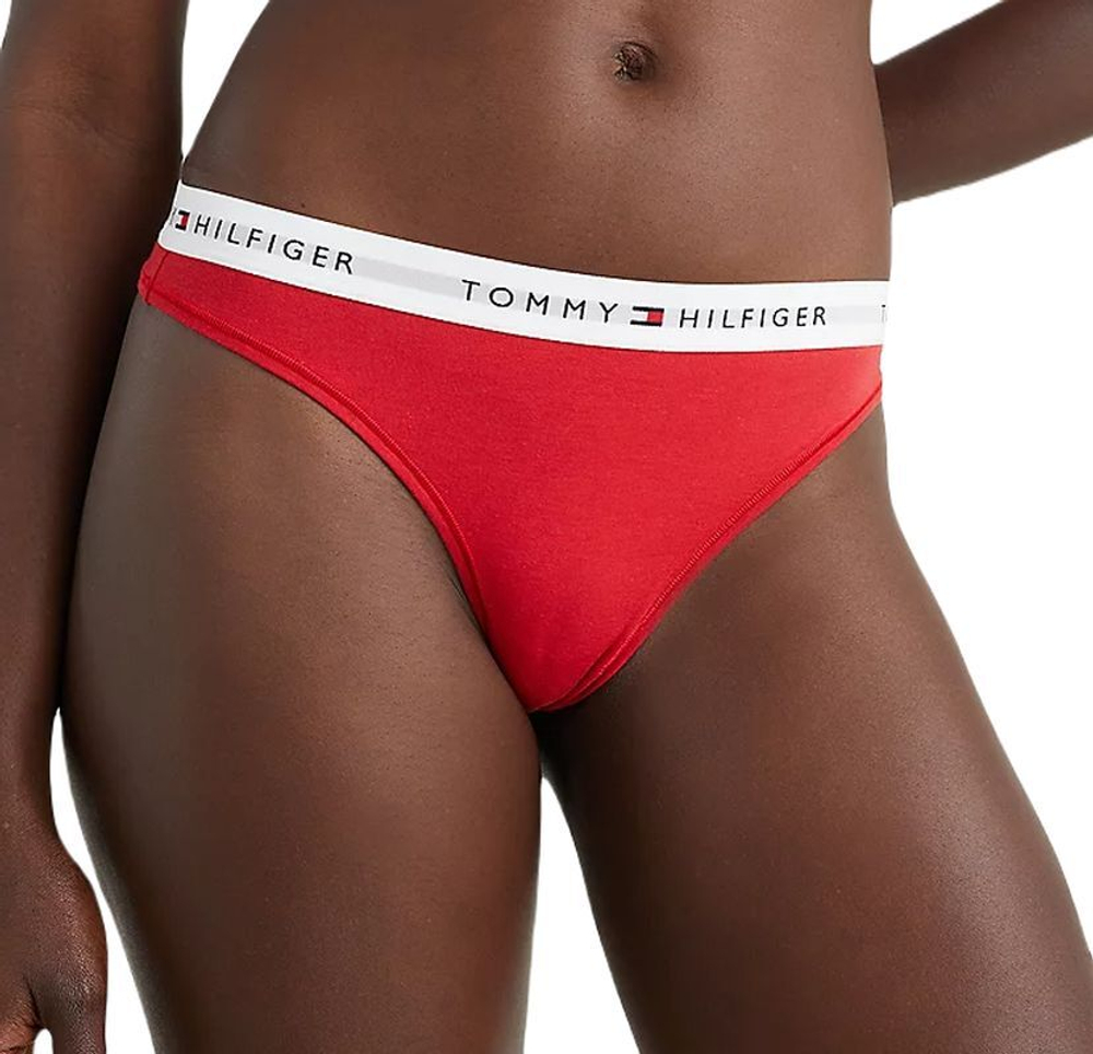 Majtki Tommy Hilfiger Thong 1P - красный