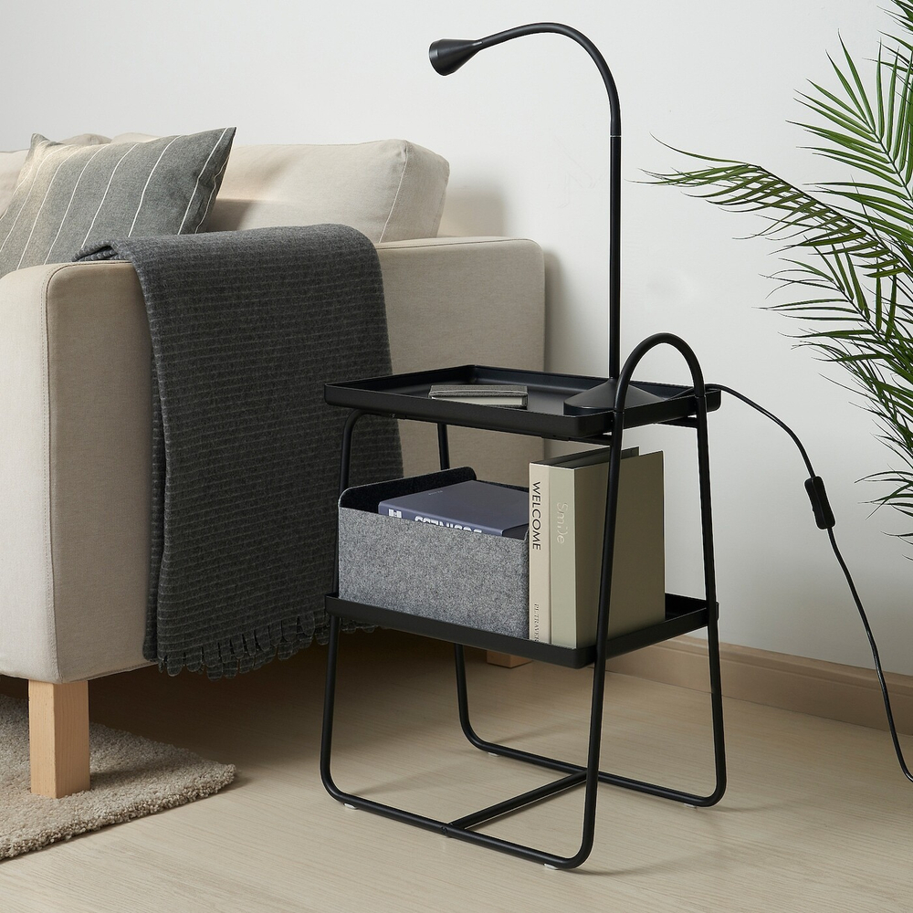 Прикроватная тумба IKEA HATTASEN (ХАТТАСЕН), Черный, 40х27х58 см