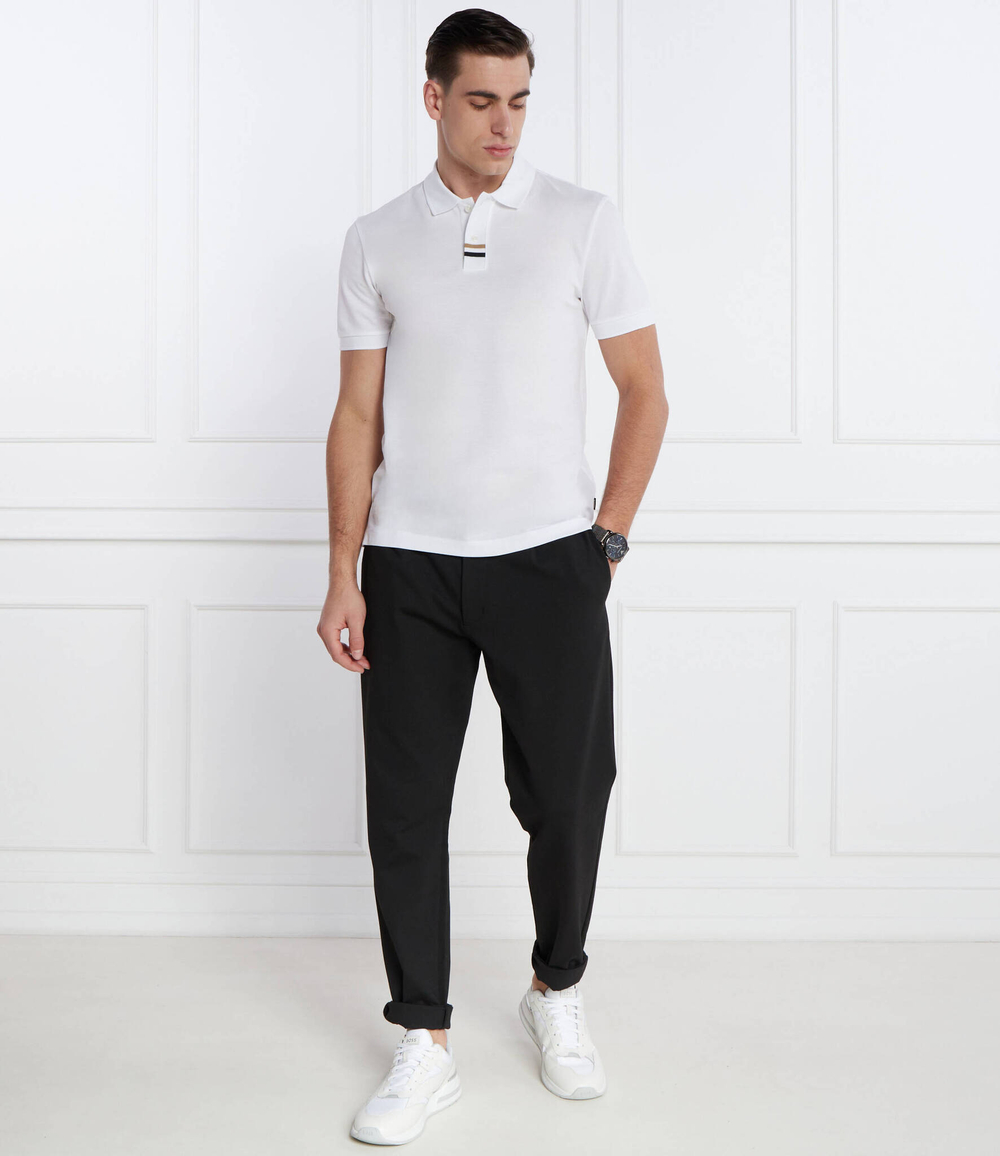 Поло Parlay BOSS BLACK - белый(50505776)