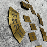 Нумерация для гардероба, наклейка на вешалки, 2х3 см