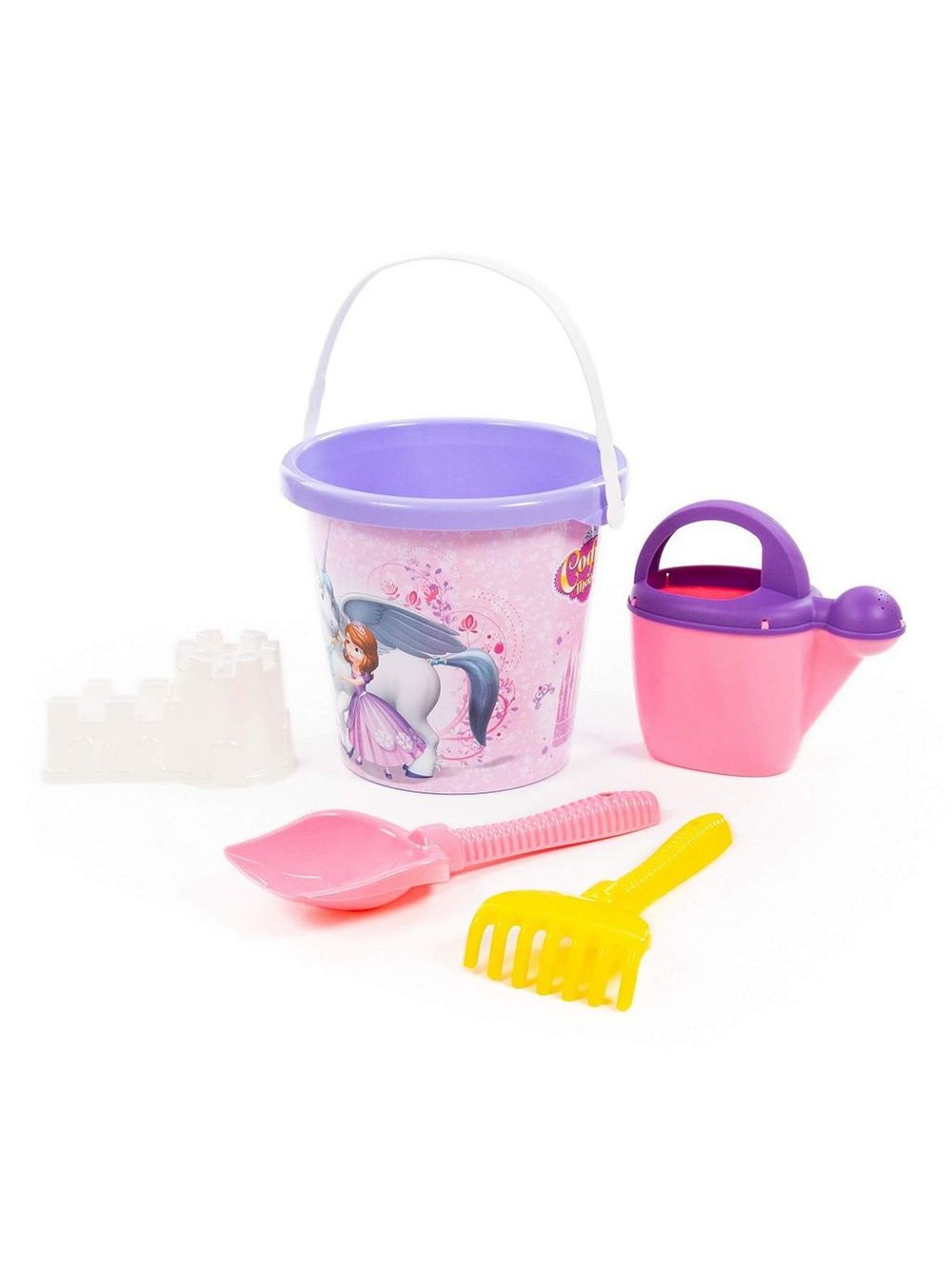 Летний набор для игры в песок.Размер в упаковке 22х21х24см, в сетке (67371-1)