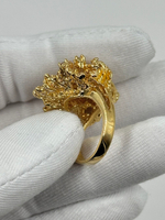 Кольцо с кристаллами