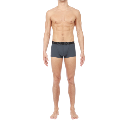 Мужские трусы боксеры набор из 2-х штук (темно-синие,серые) HOM BOXERLINES #2 Boxer Briefs HO1 2p 400405_40V006