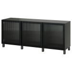 Комбинация для хранения - BESTÅ/ BESTА IKEA/ БЕСТА/БЕСТО ИКЕА, 180х74 см, черный