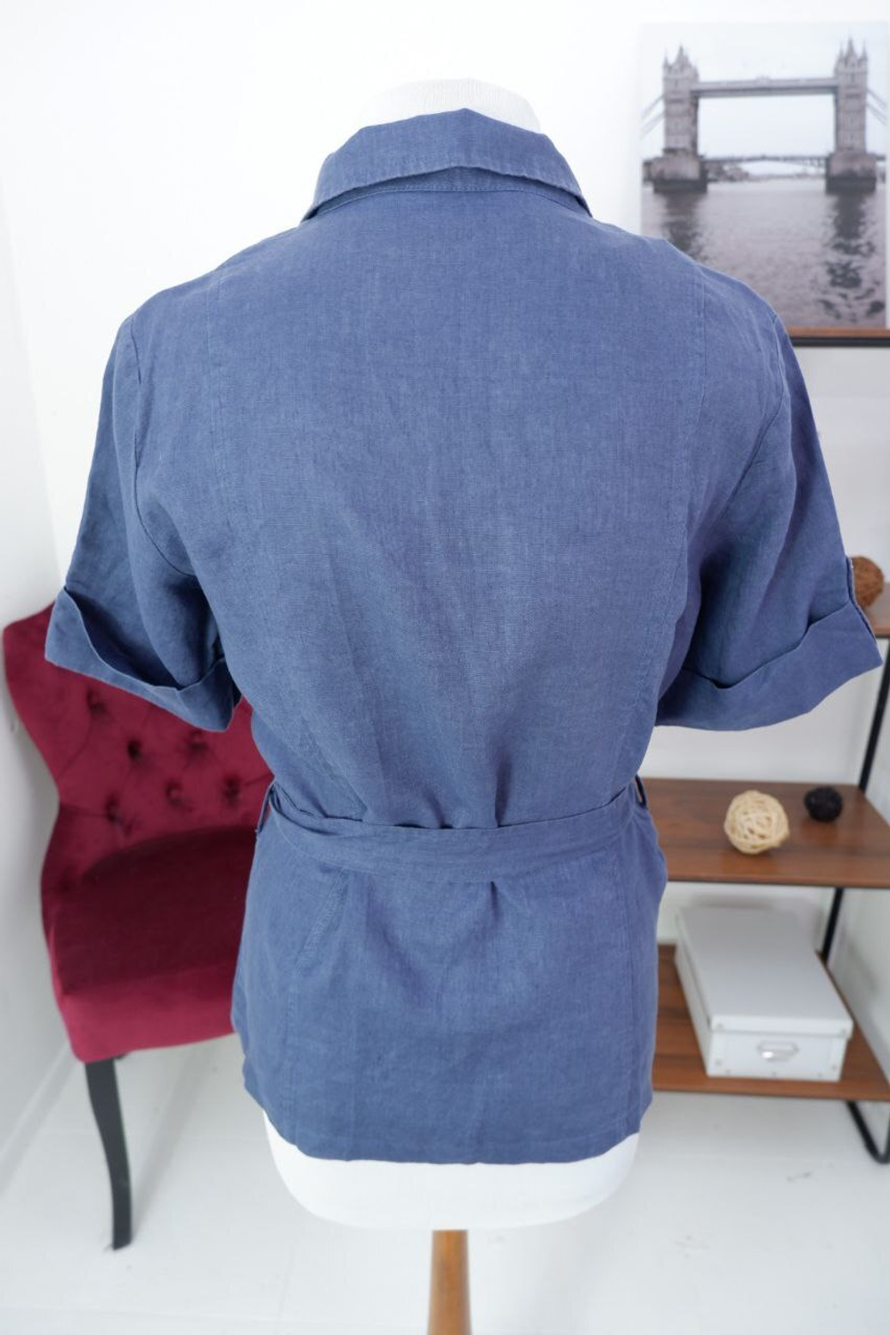 Блузка льняная 46 размер