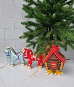 Избушка на курьих ножках ёлочная игрушка