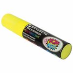 Маркер меловой "POP-ART" ЖЕЛТЫЙ, 15 мм, сухостираемый, для гладких поверхностей, BRAUBERG, 151538