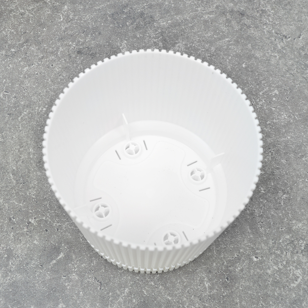 Кашпо Стрип 1,3л d14см с подставкой, белый