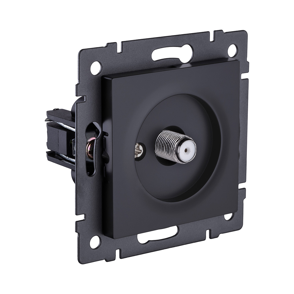 Розетка спутниковая SAT, черный матовый Kollinger REA-020BM для Aspekt, Eleganz, Reflex