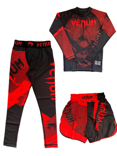 Комплект компрессионной одежды, красный, VENUM