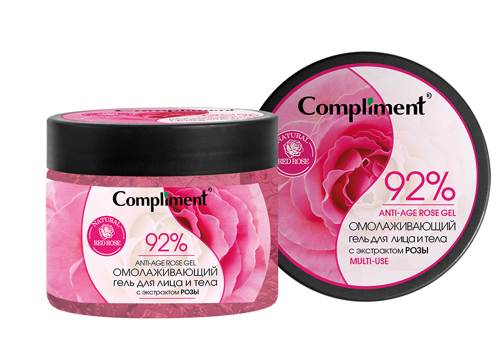 Compliment Омолаживающий гель для лица и тела с экстрактом розы
