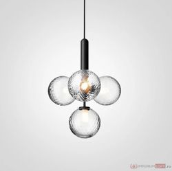 Подвесной светильник RAFFIN 4 Transparent Black