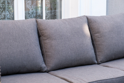 "Палермо" лаунж-зона из искусственного ротанга, цвет соломенный