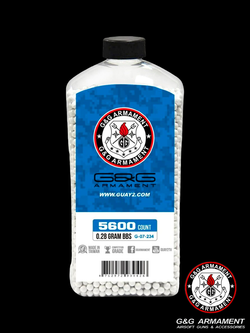 Шары G&G 0,28 g (белые, 5600 шт, бутылка)