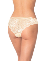 Трусики-бразилиана с ажурной задней частью (Размер: XL) (Цвет: белый)