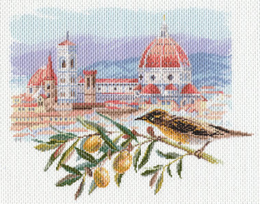 "Под солнцем Тосканы"-1697 канва с рисунком